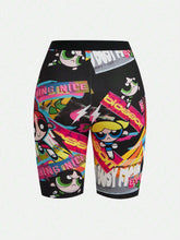 1pc Cartoon Graphic Biker Shorts